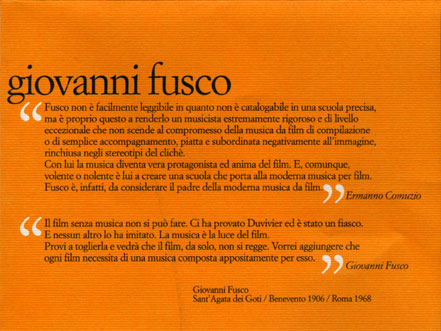 Michelangelo Antonioni Giovanni Fusco Identificazione di due Autori - Eventi